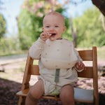 Mushie Silicone Baby Bib with Adjustable Neck Strap and Front Pocket for Easy Cleaning - Baby & Toddler > Nursing & Feeding > Bibs Silicone Bib