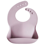 Mushie Silicone Baby Bib with Adjustable Neck Strap and Front Pocket for Easy Cleaning - Baby & Toddler > Nursing & Feeding > Bibs Silicone Bib