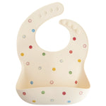 Mushie Silicone Baby Bib with Adjustable Neck Strap and Front Pocket for Easy Cleaning - Baby & Toddler > Nursing & Feeding > Bibs Silicone Bib