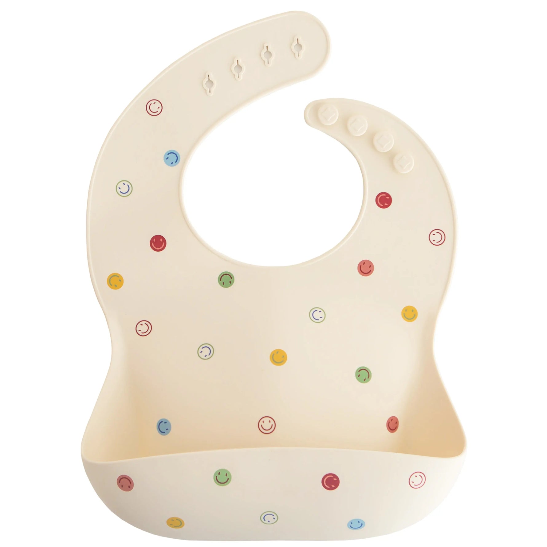 Mushie Silicone Baby Bib with Adjustable Neck Strap and Front Pocket for Easy Cleaning - Baby & Toddler > Nursing & Feeding > Bibs Silicone Bib