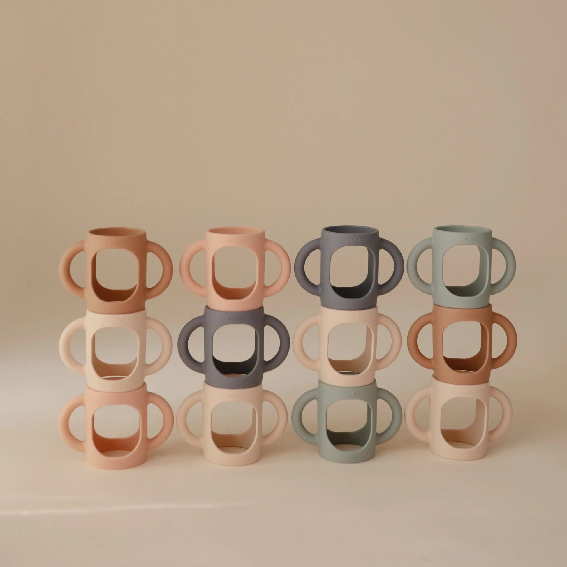 Silicone Bottle Handles for Baby Bottles Comfortable Grip Food Grade Silicone Mushie Everetts Place: Online Boutique
