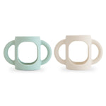 Mushie Silicone Bottle Handles for Baby Bottles Comfortable Grip Food Grade Silicone - Baby & Toddler > Nursing & Feeding > Baby Bottle Nipples & Liners > Baby Bottle Liners Silicone Bottle Handles
