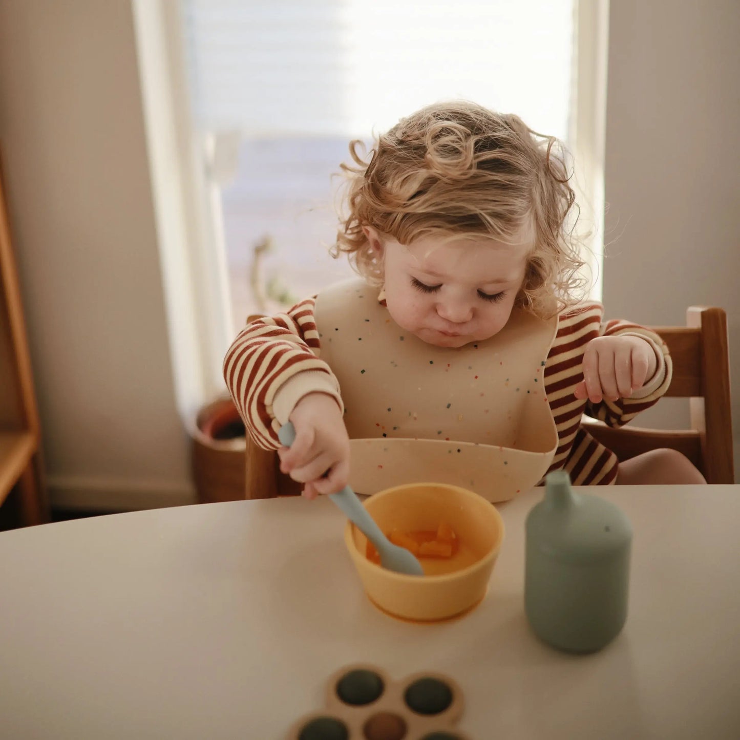 Silicone Feeding Spoons for Babies Soft Flexible Tip Safe and Comfortable Mealtime Essentials Mushie Everetts Place: Online Boutique