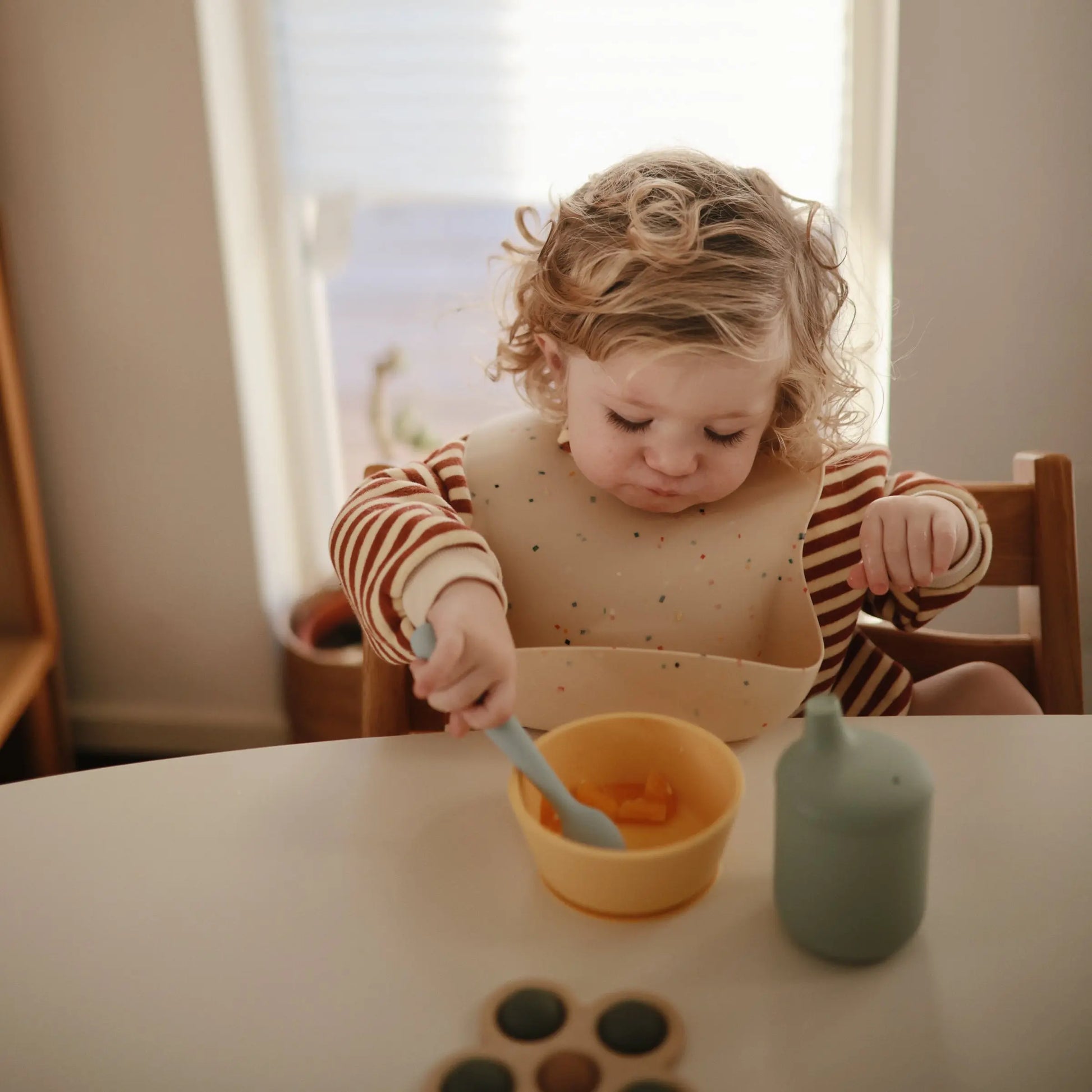 Silicone Feeding Spoons for Babies Soft Flexible Tip Safe and Comfortable Mealtime Essentials Mushie Everetts Place: Online Boutique