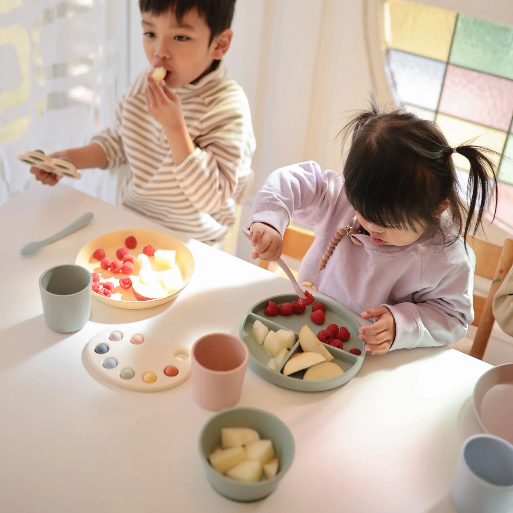 Silicone Feeding Spoons for Babies Soft Flexible Tip Safe and Comfortable Mealtime Essentials Mushie Everetts Place: Online Boutique