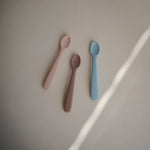 Mushie Silicone Feeding Spoons for Babies Soft Flexible Tip Safe and Comfortable Mealtime Essentials - Baby & Toddler > Nursing & Feeding > Feeding Essentials > Feeding Spoons silicone tableware