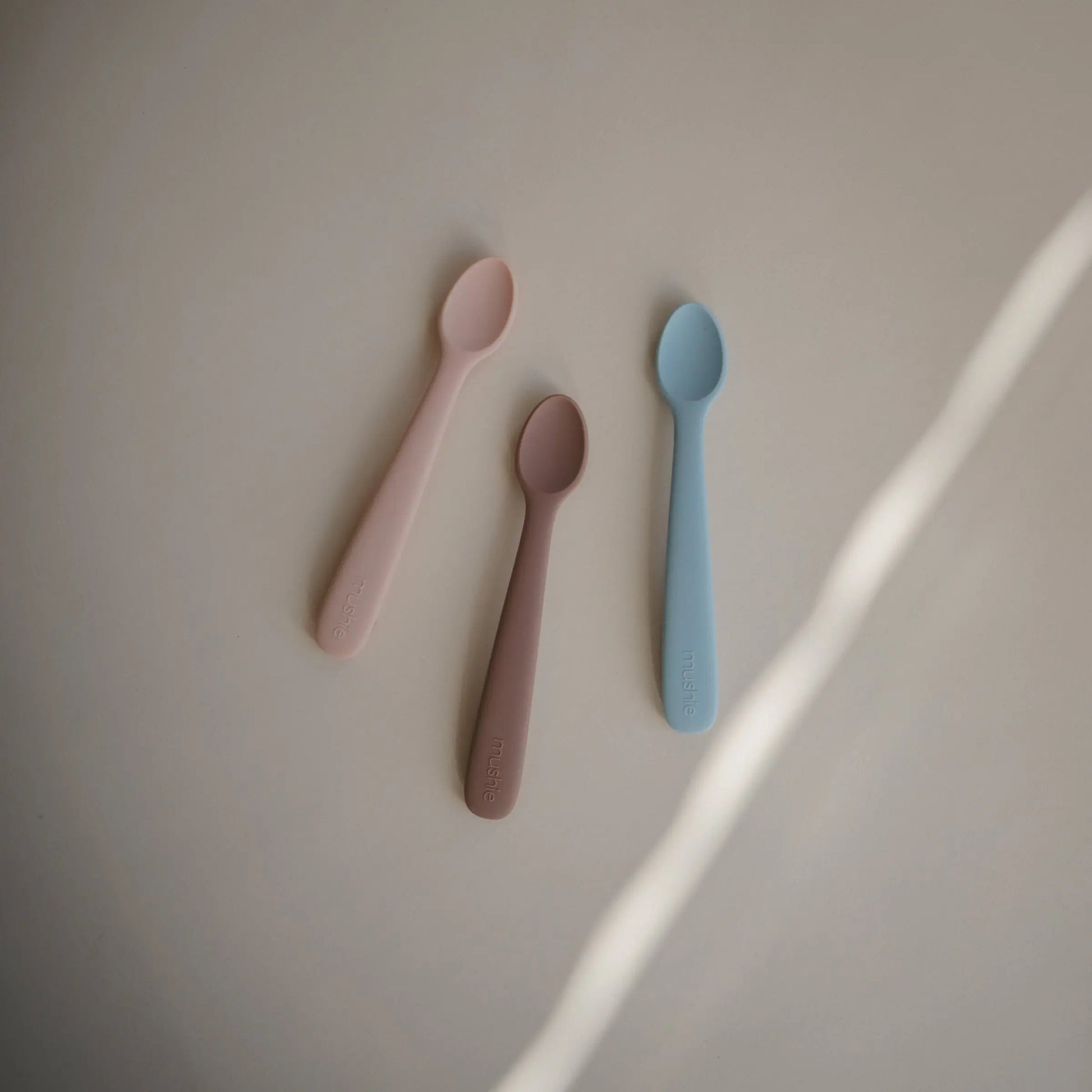 Silicone Feeding Spoons for Babies Soft Flexible Tip Safe and Comfortable Mealtime Essentials Mushie Everetts Place: Online Boutique