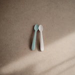 Mushie Silicone Feeding Spoons for Babies Soft Flexible Tip Safe and Comfortable Mealtime Essentials - Baby & Toddler > Nursing & Feeding > Feeding Essentials > Feeding Spoons silicone tableware