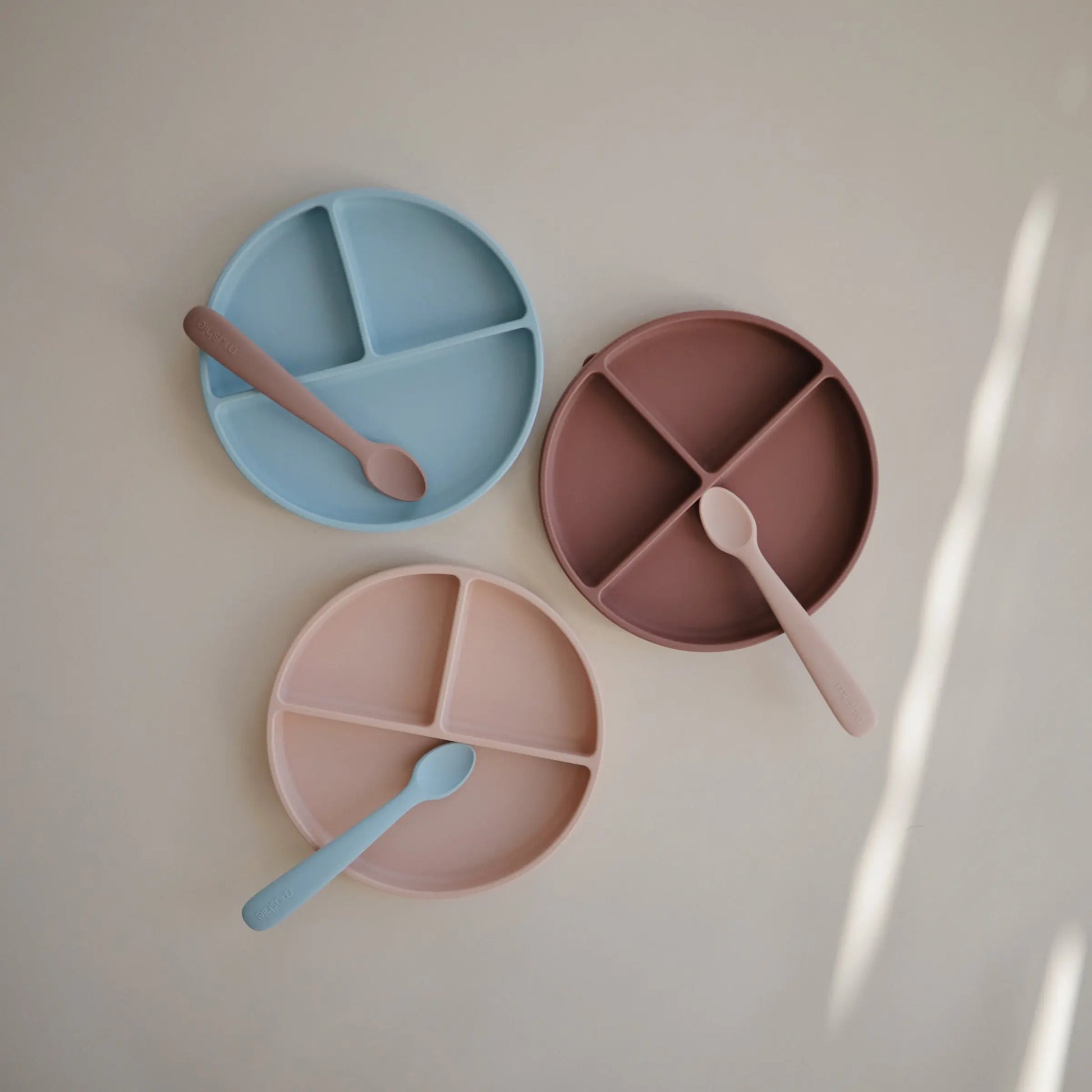 Silicone Feeding Spoons for Babies Soft Flexible Tip Safe and Comfortable Mealtime Essentials Mushie Everetts Place: Online Boutique
