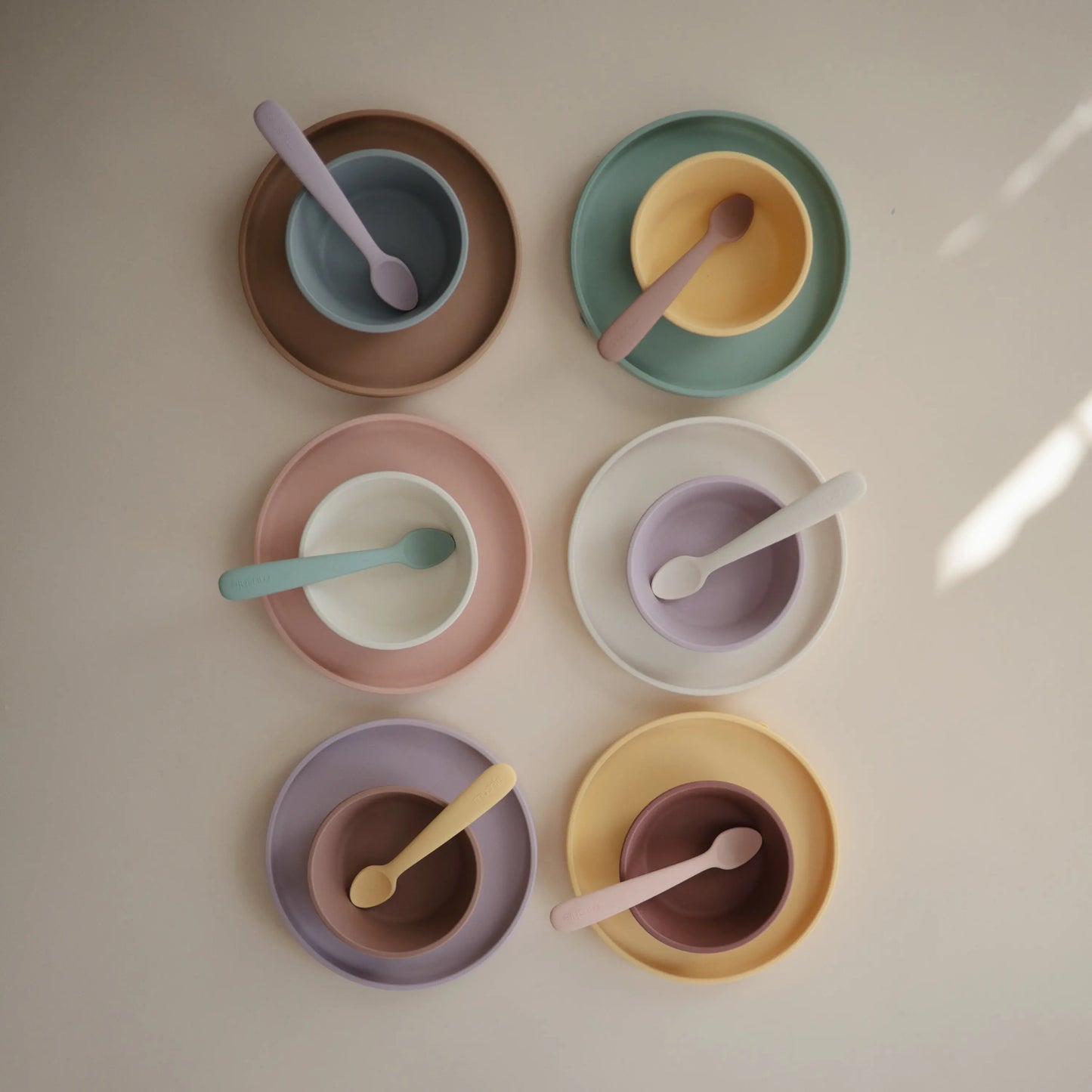 Silicone Feeding Spoons for Babies Soft Flexible Tip Safe and Comfortable Mealtime Essentials Mushie Everetts Place: Online Boutique
