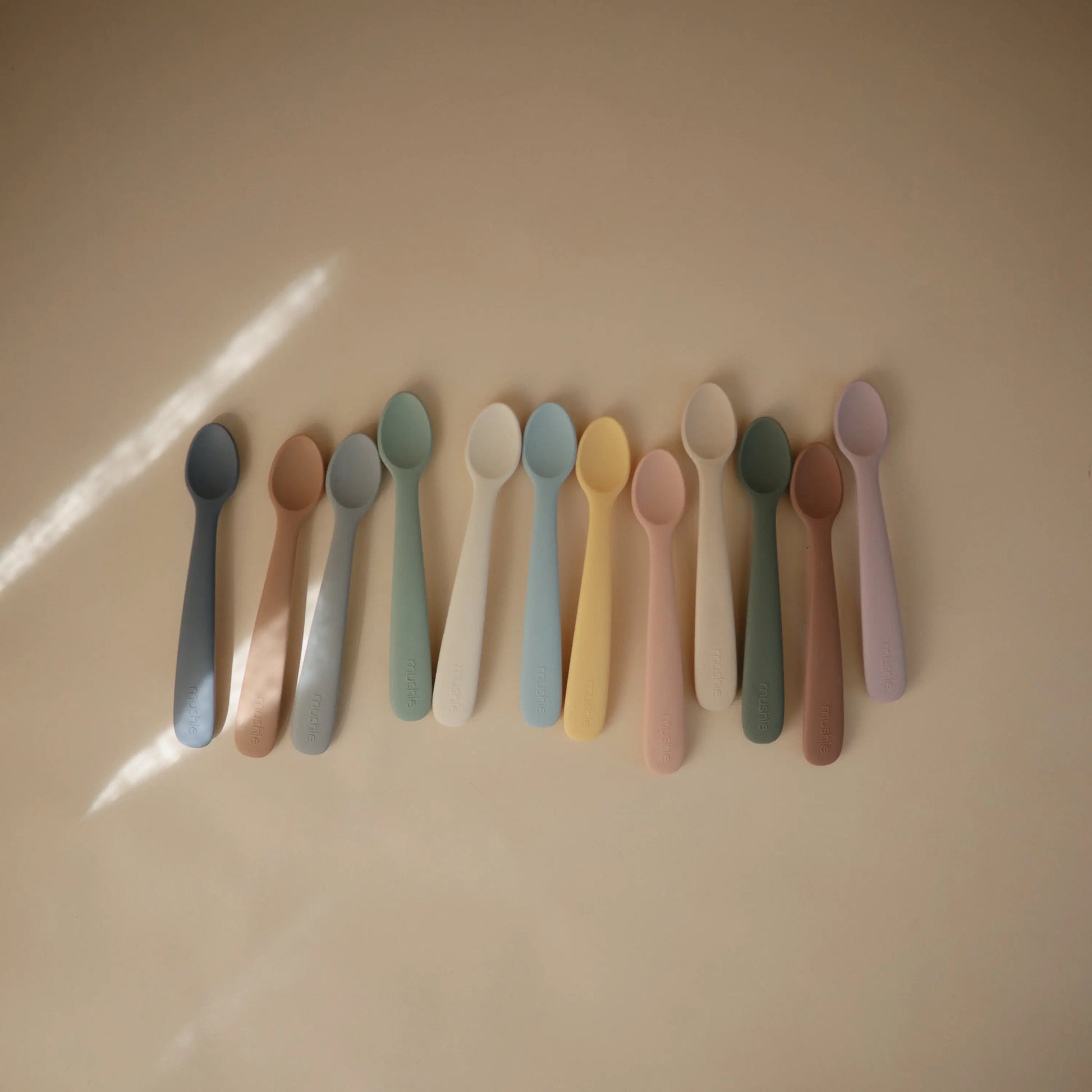 Silicone Feeding Spoons for Babies Soft Flexible Tip Safe and Comfortable Mealtime Essentials Mushie Everetts Place: Online Boutique