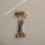 Mushie Silicone Pacifier Clip Eva with Faux Wood Clasp and Colorful Beads - Baby & Toddler > Baby Health > Pacifier Clips & Holders Pacifier Clip