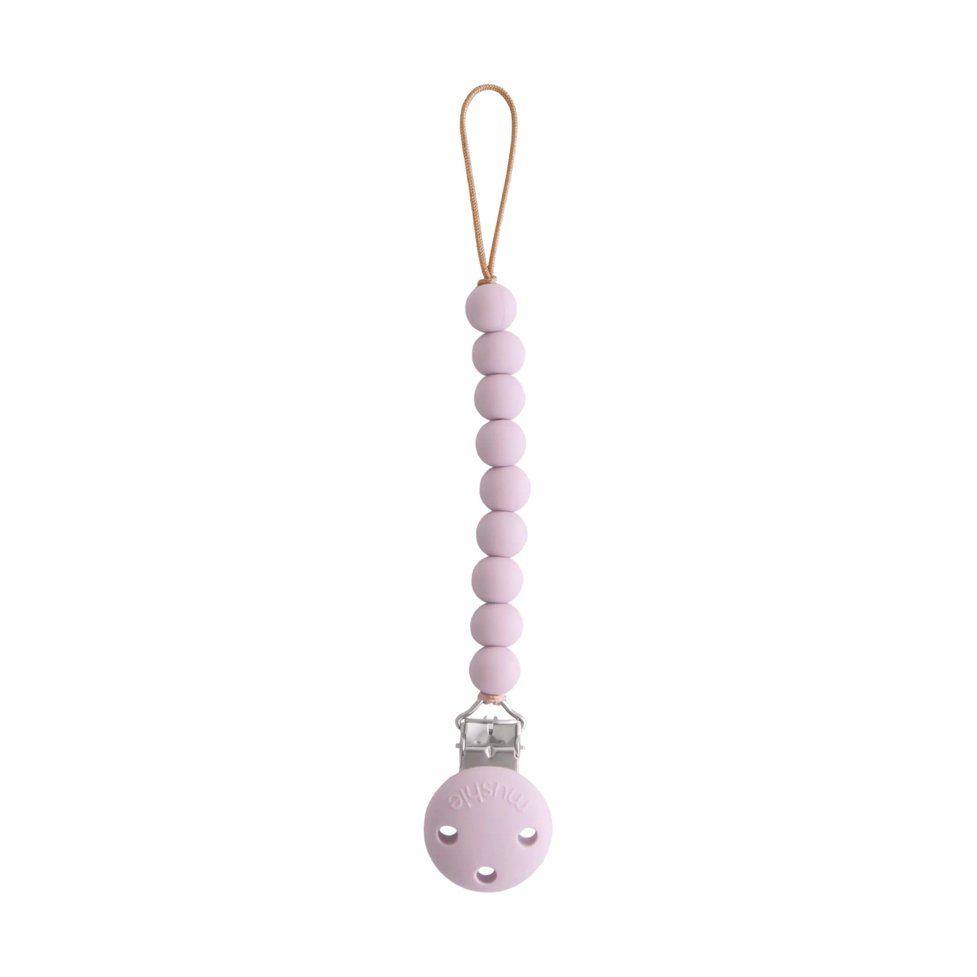 Silicone Pacifier Clip Hera Durable Food Grade Silicone Bead Design Mushie Everetts Place: Online Boutique