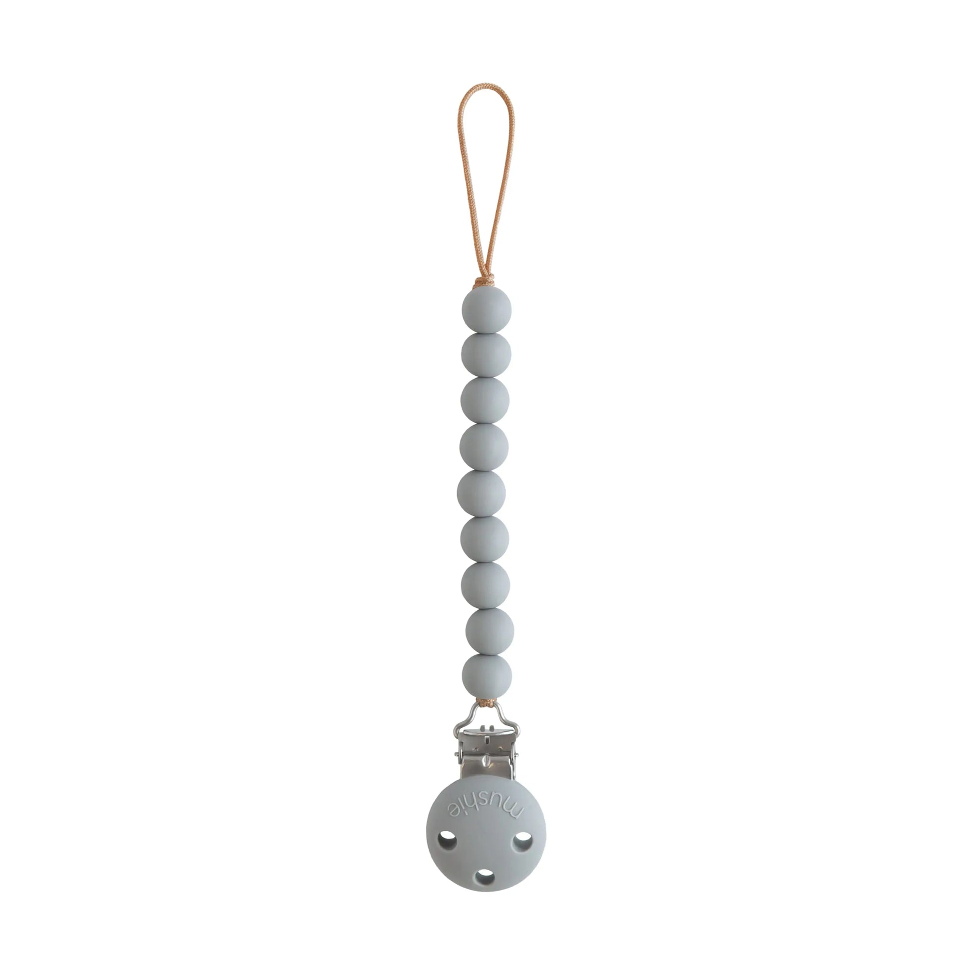 Silicone Pacifier Clip Hera Durable Food Grade Silicone Bead Design Mushie Everetts Place: Online Boutique