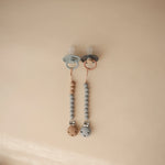 Mushie Silicone Pacifier Clip Hera Durable Food Grade Silicone Bead Design - Baby & Toddler > Baby Health > Pacifier Clips & Holders Pacifier Clip