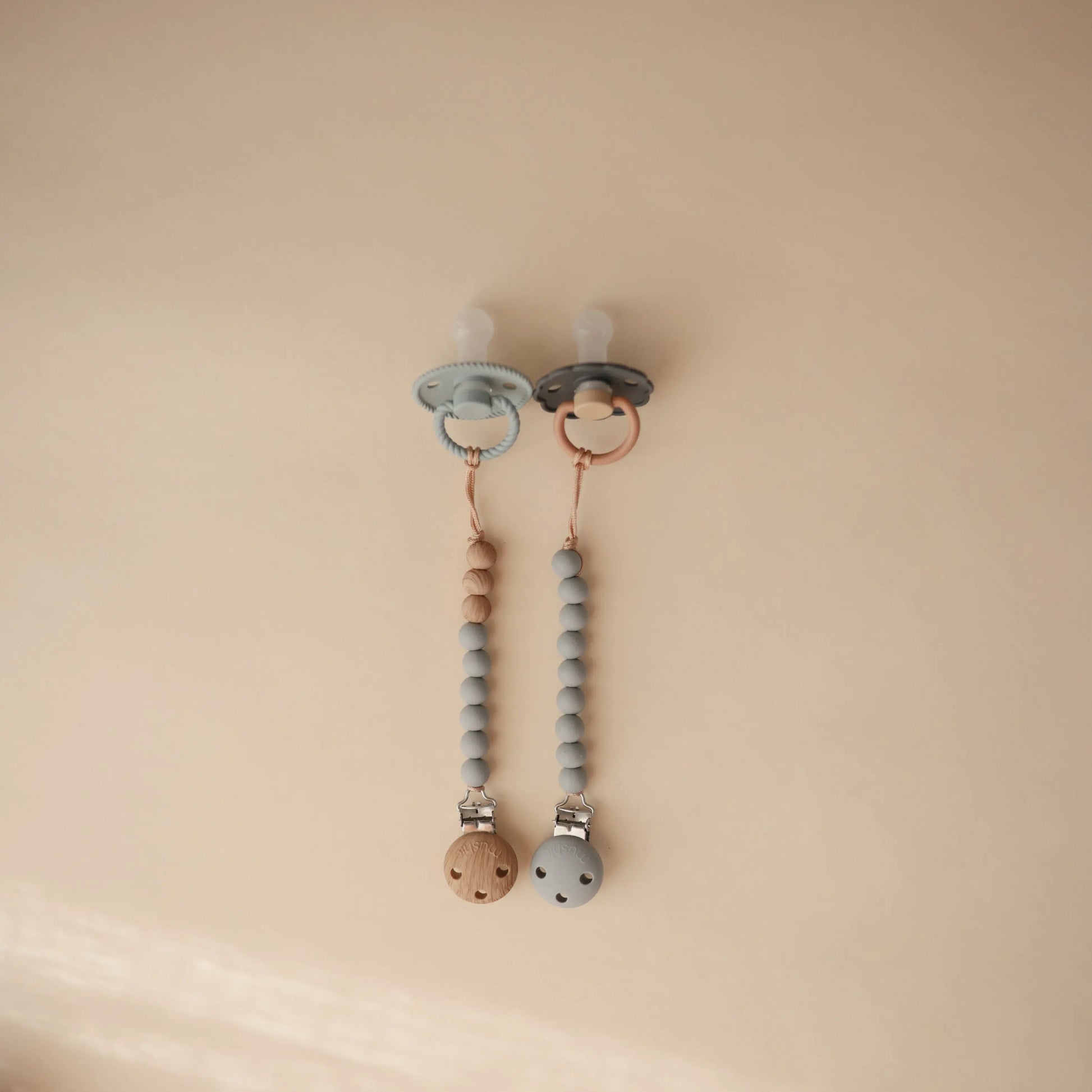 Silicone Pacifier Clip Hera Durable Food Grade Silicone Bead Design Mushie Everetts Place: Online Boutique