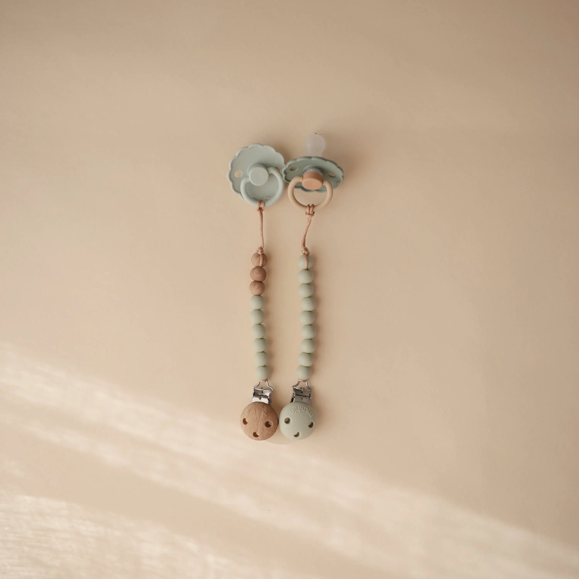 Silicone Pacifier Clip Hera Durable Food Grade Silicone Bead Design Mushie Everetts Place: Online Boutique