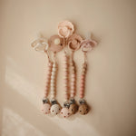 Mushie Silicone Pacifier Clip Hera Durable Food Grade Silicone Bead Design - Baby & Toddler > Baby Health > Pacifier Clips & Holders Pacifier Clip