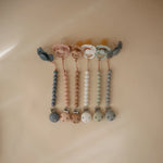 Mushie Silicone Pacifier Clip Hera Durable Food Grade Silicone Bead Design - Baby & Toddler > Baby Health > Pacifier Clips & Holders Pacifier Clip