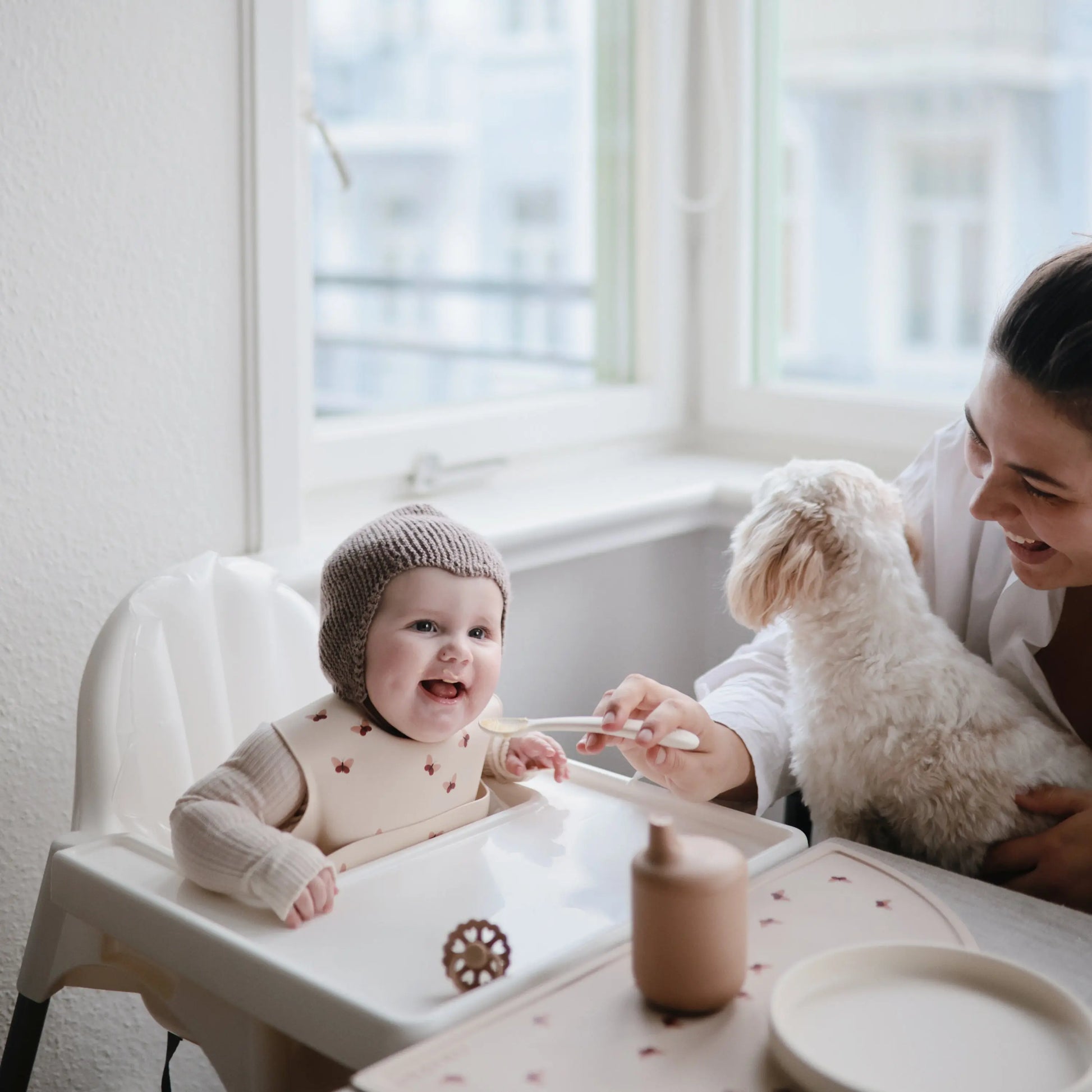 Silicone Sippy Cup for Toddlers Leak Resistant Easy Grip Design Mushie Everetts Place: Online Boutique