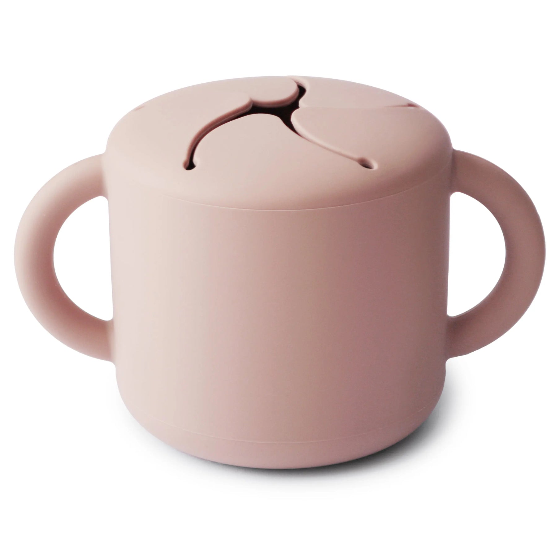 Mushie Silicone Snack Cup with Easy Grip Handles Spill Proof Design for Toddlers - Baby & Toddler > Nursing & Feeding > Feeding Essentials > Feeding Bowls Snack Cup