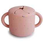 Mushie Silicone Snack Cup with Easy Grip Handles Spill Proof Design for Toddlers - Baby & Toddler > Nursing & Feeding > Feeding Essentials > Feeding Bowls Snack Cup