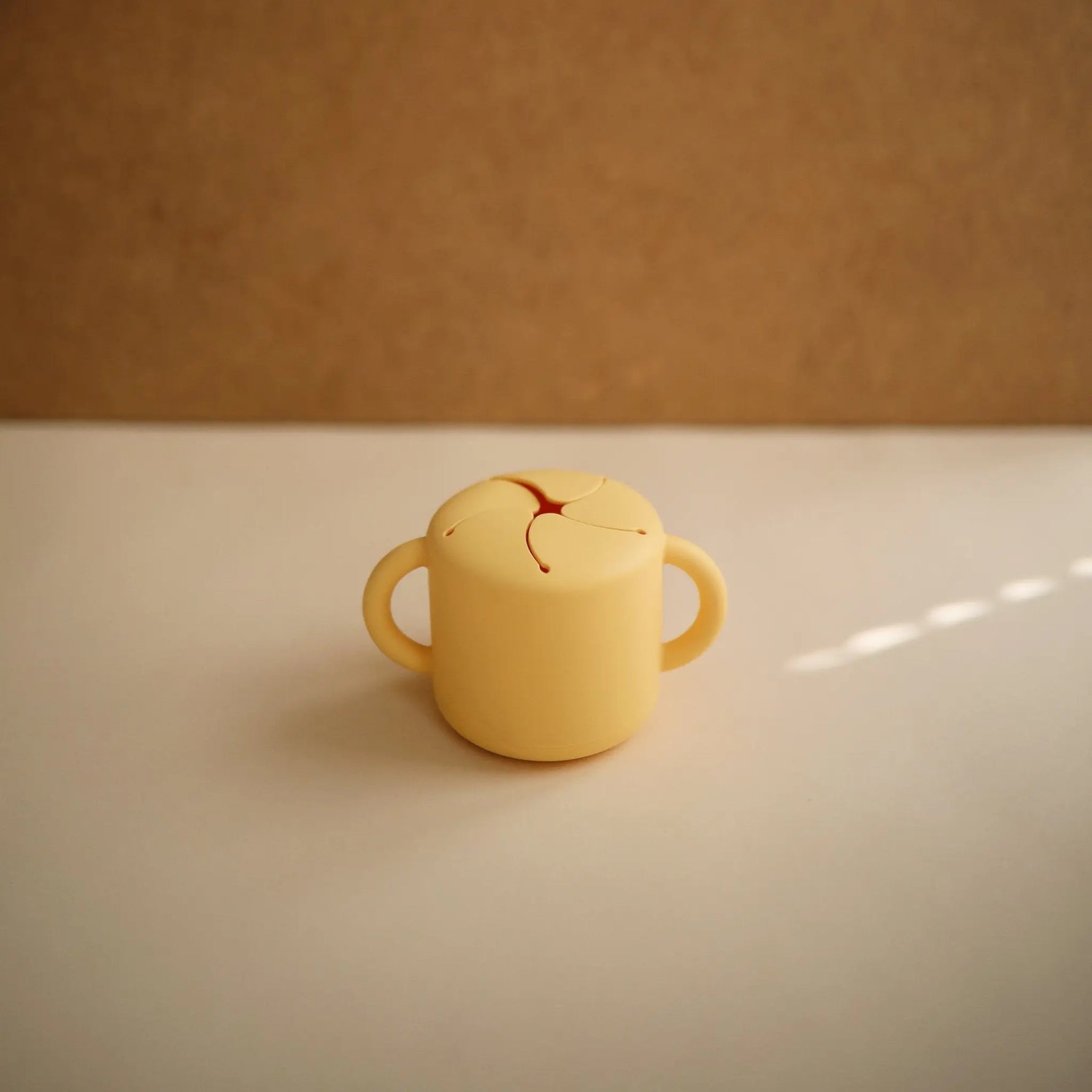 Mushie Silicone Snack Cup with Easy Grip Handles Spill Proof Design for Toddlers - Baby & Toddler > Nursing & Feeding > Feeding Essentials > Feeding Bowls Snack Cup