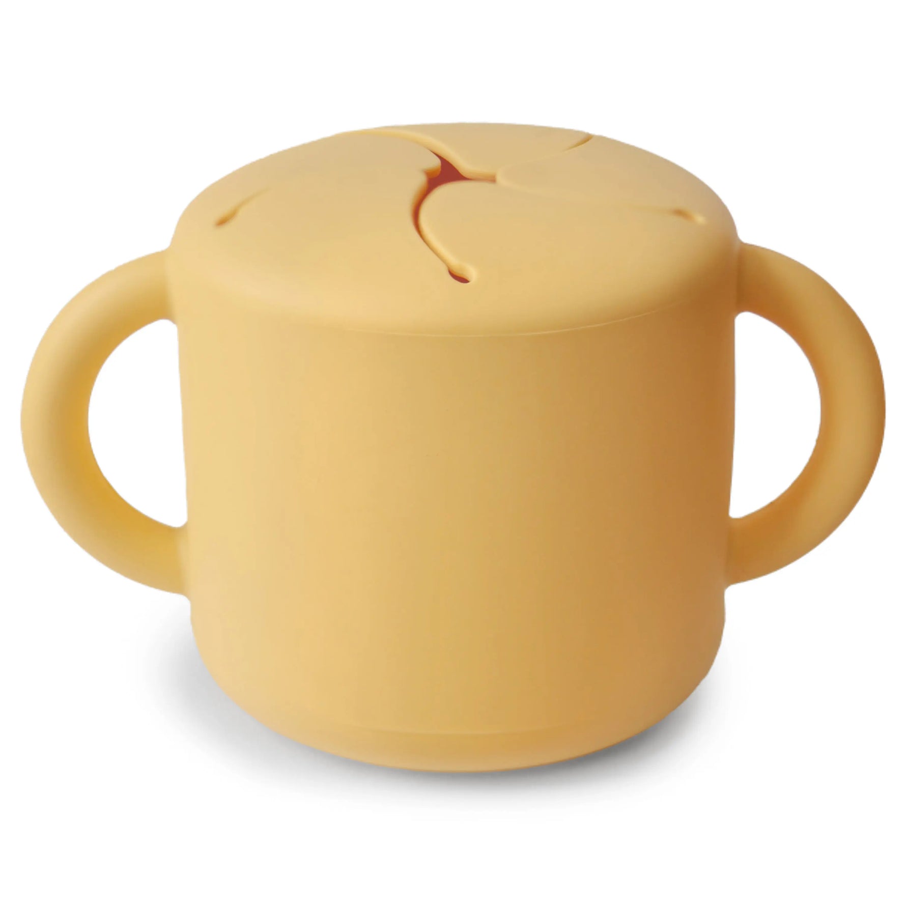 Mushie Silicone Snack Cup with Easy Grip Handles Spill Proof Design for Toddlers - Baby & Toddler > Nursing & Feeding > Feeding Essentials > Feeding Bowls Snack Cup