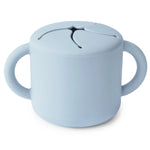 Mushie Silicone Snack Cup with Easy Grip Handles Spill Proof Design for Toddlers - Baby & Toddler > Nursing & Feeding > Feeding Essentials > Feeding Bowls Snack Cup