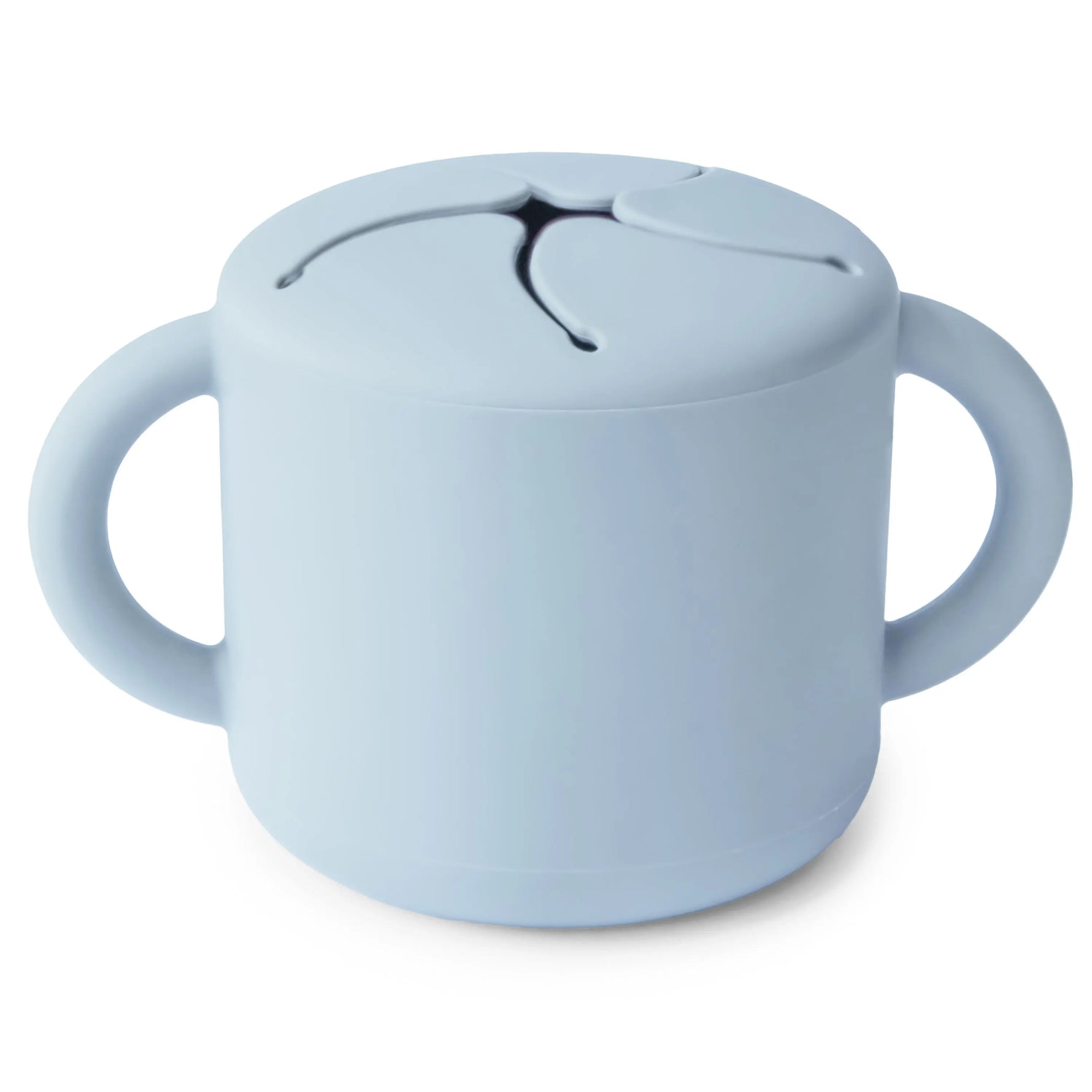 Mushie Silicone Snack Cup with Easy Grip Handles Spill Proof Design for Toddlers - Baby & Toddler > Nursing & Feeding > Feeding Essentials > Feeding Bowls Snack Cup