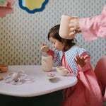 Mushie Silicone Tea Play Set for Kids with Teapot and Three Tea Cups - Toys & Games > Toys > Pretend Play > Toy Kitchens & Play Food > Toy Tableware Silicone Tea Play Set
