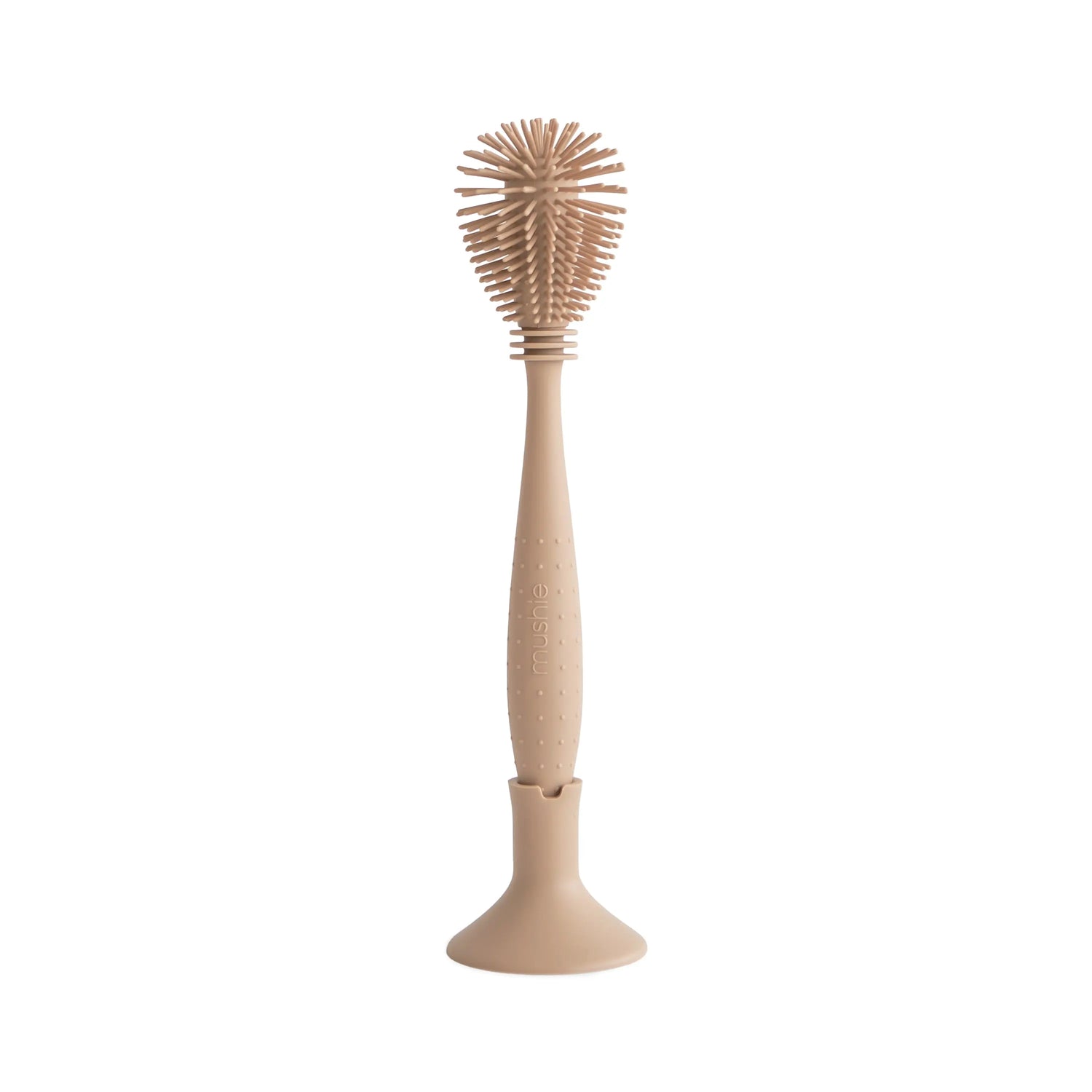 Mushie Silicone Baby Bottle Brush Double Sided 2 in 1 Cleaning Tool - Baby & Toddler > Nursing & Feeding > Baby Bottles Silicone Baby Bottle Brush