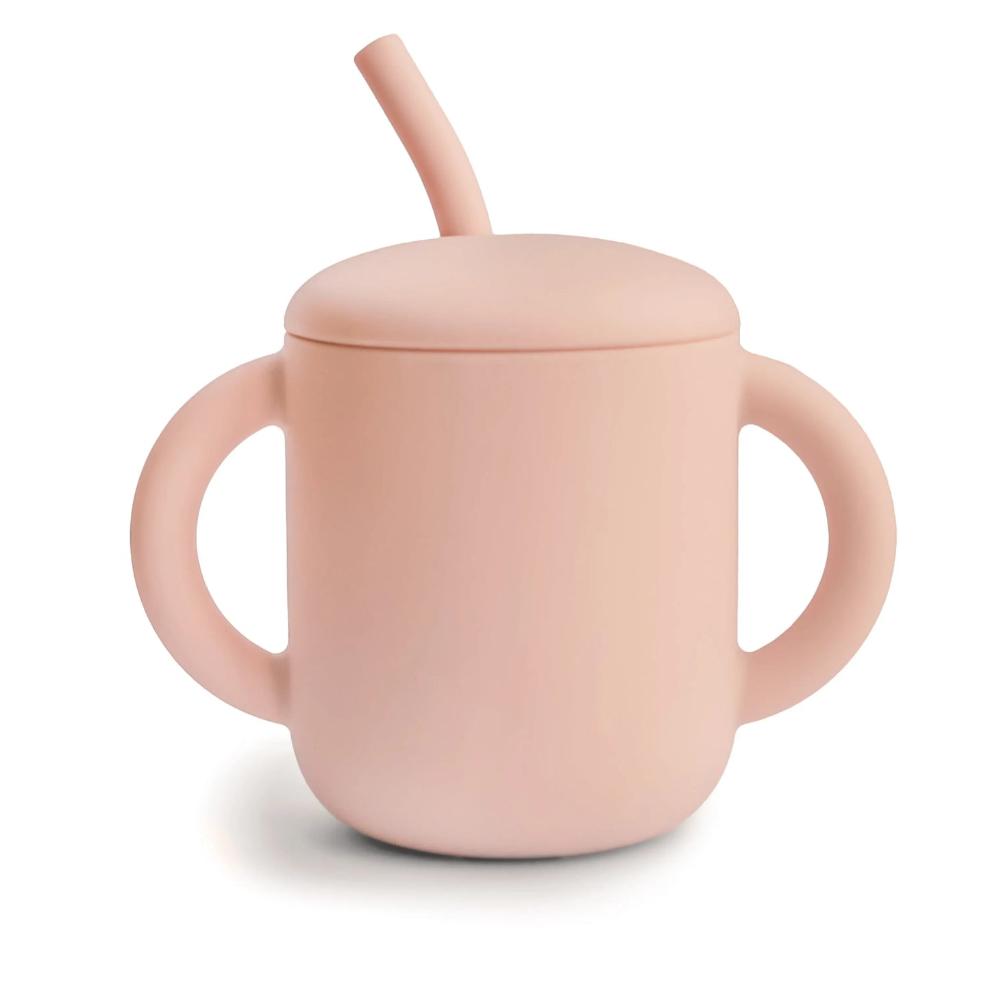 Silicone Training Cup with Straw for Toddlers and Babies Mushie