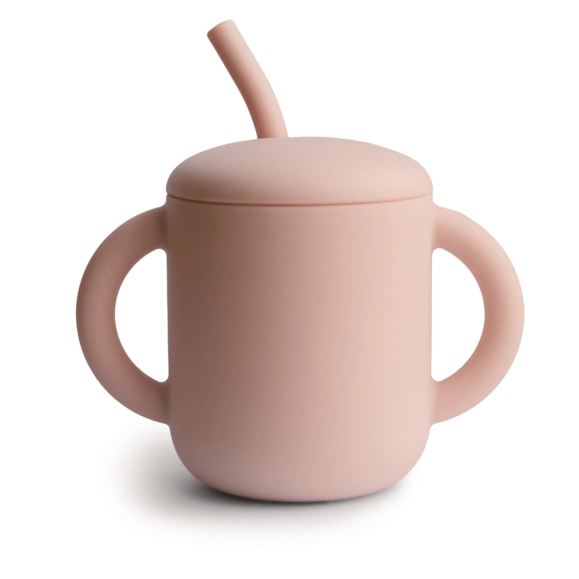 Silicone Training Cup with Straw for Toddlers and Babies Mushie