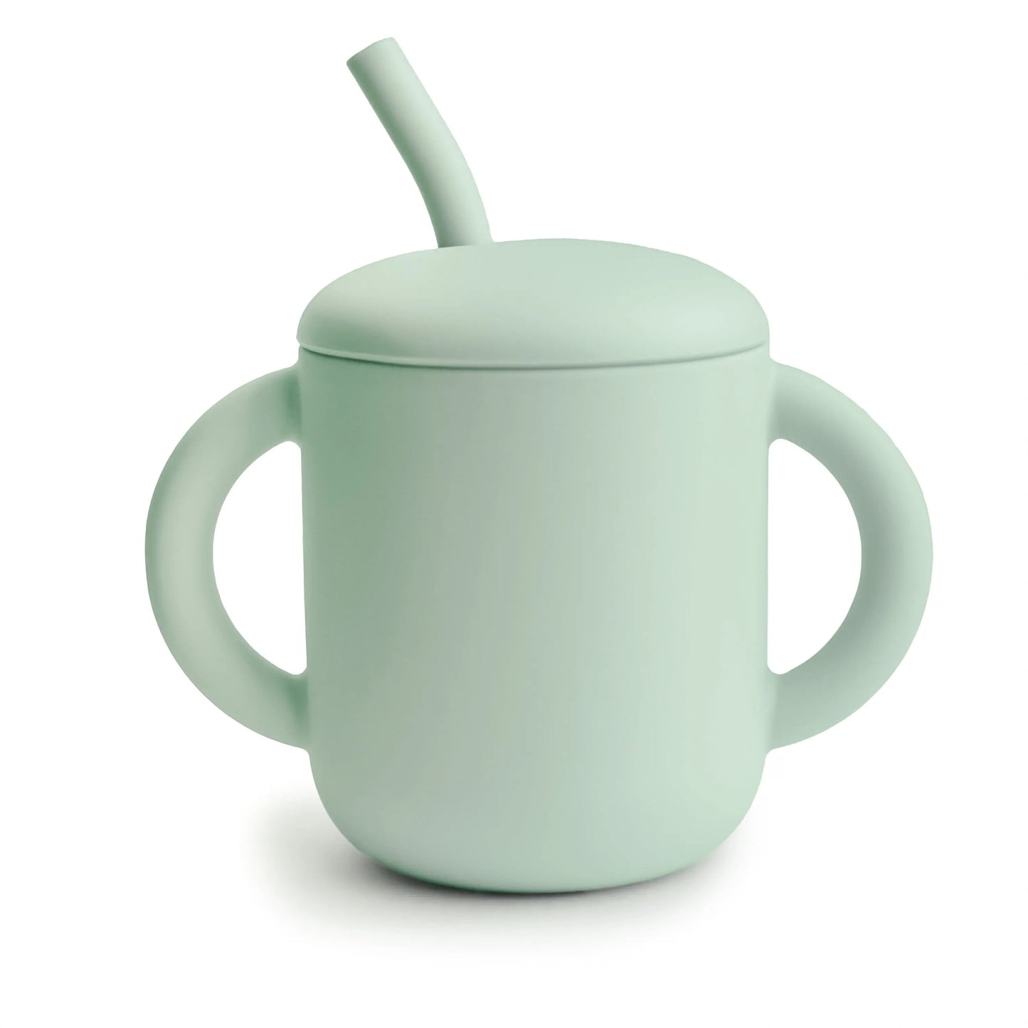Silicone Training Cup with Straw for Toddlers and Babies Mushie