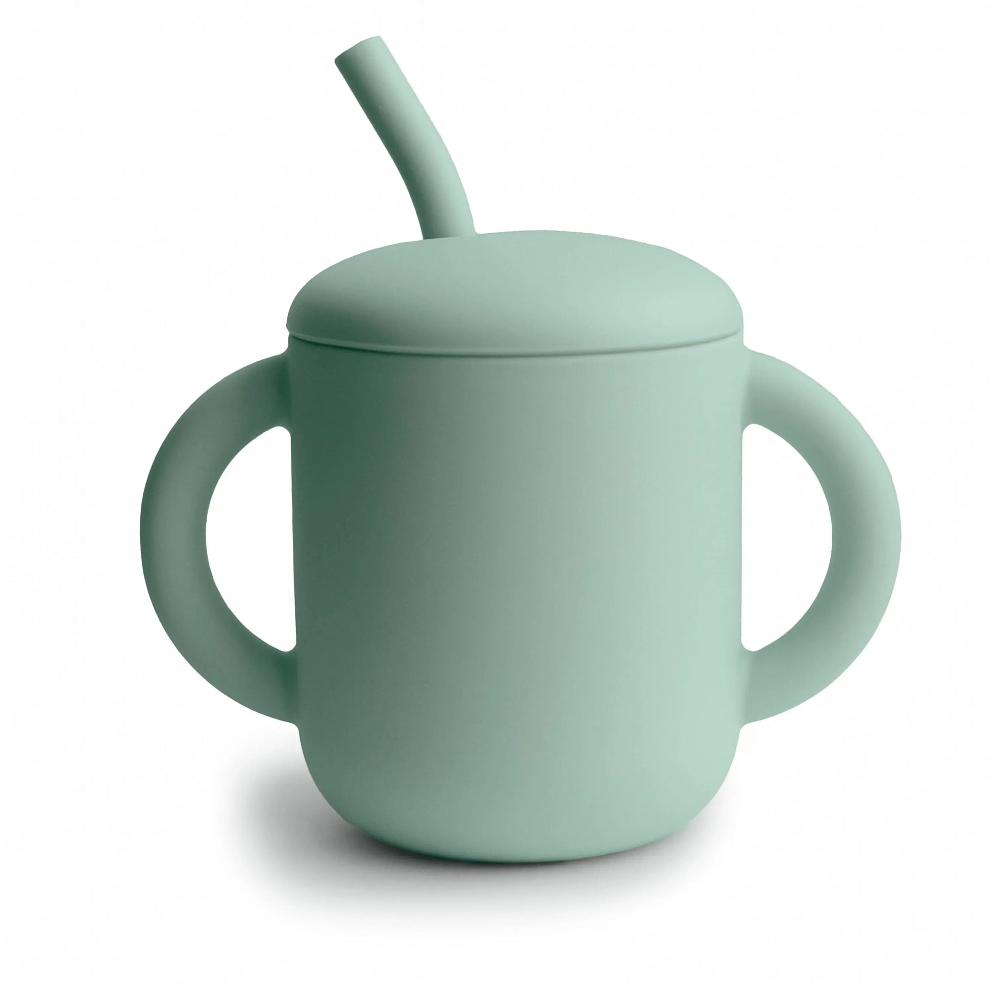 Silicone Training Cup with Straw for Toddlers and Babies Mushie