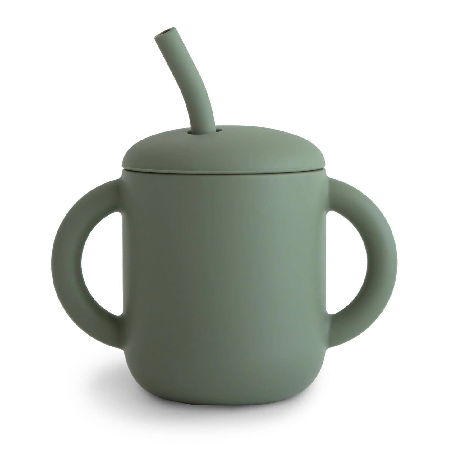 Silicone Training Cup with Straw for Toddlers and Babies Mushie