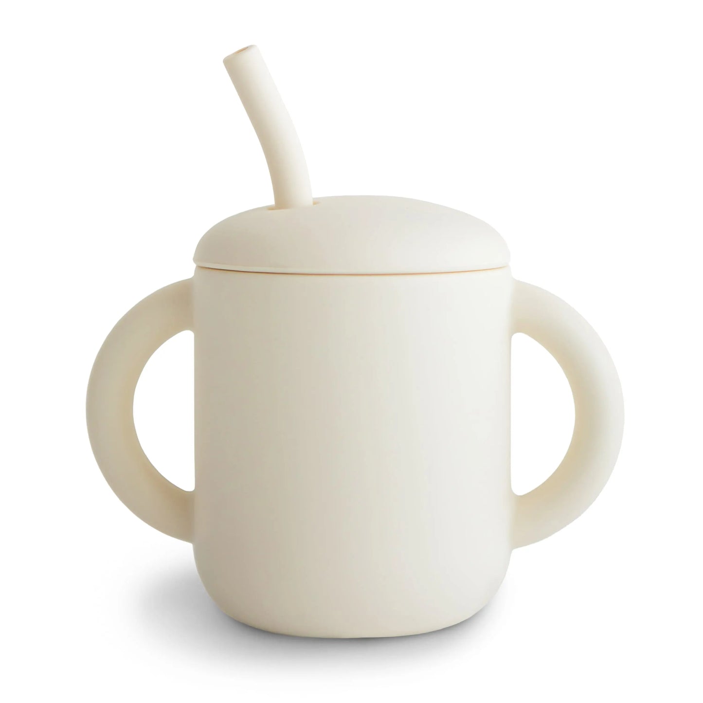 Silicone Training Cup with Straw for Toddlers and Babies Mushie