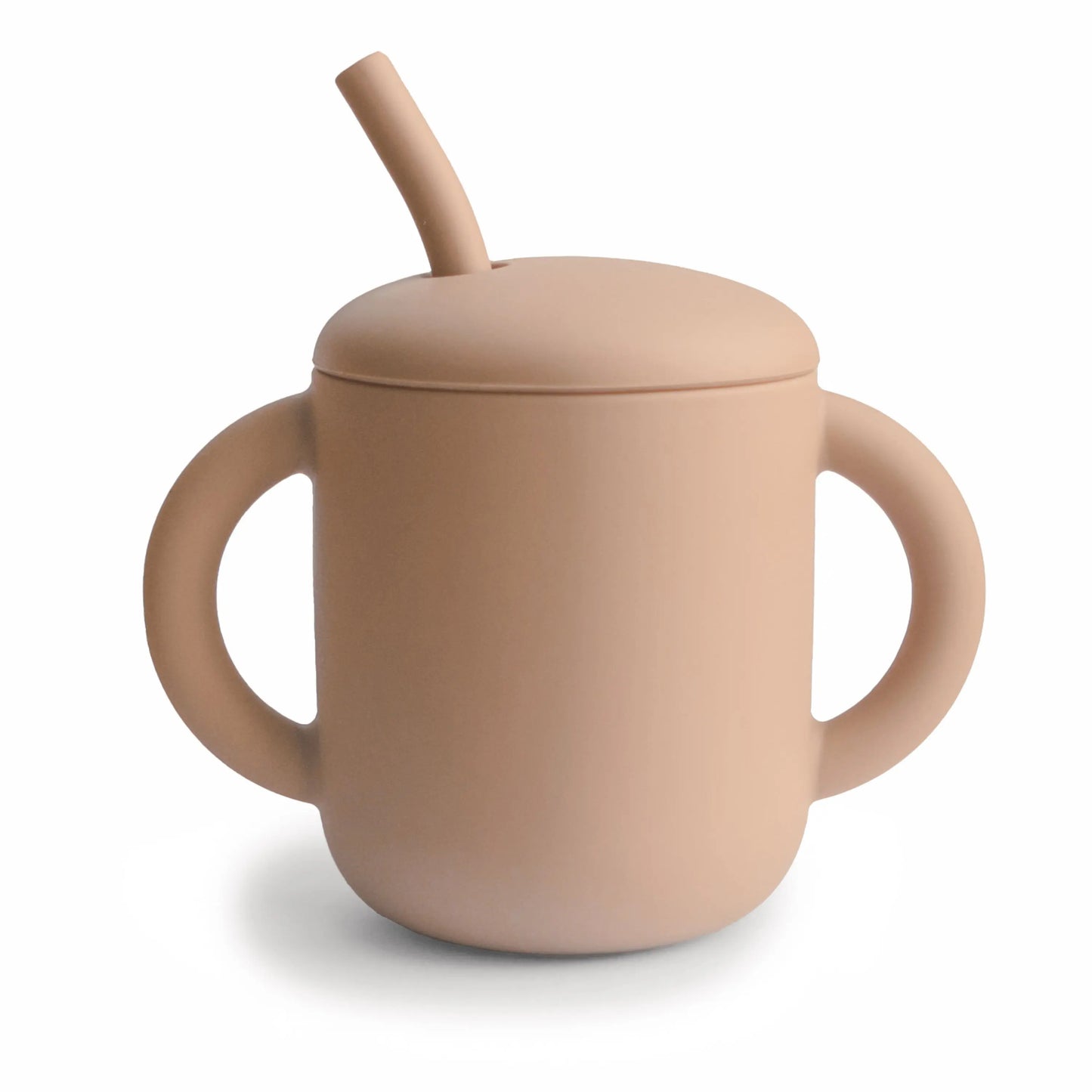 Silicone Training Cup with Straw for Toddlers and Babies Mushie