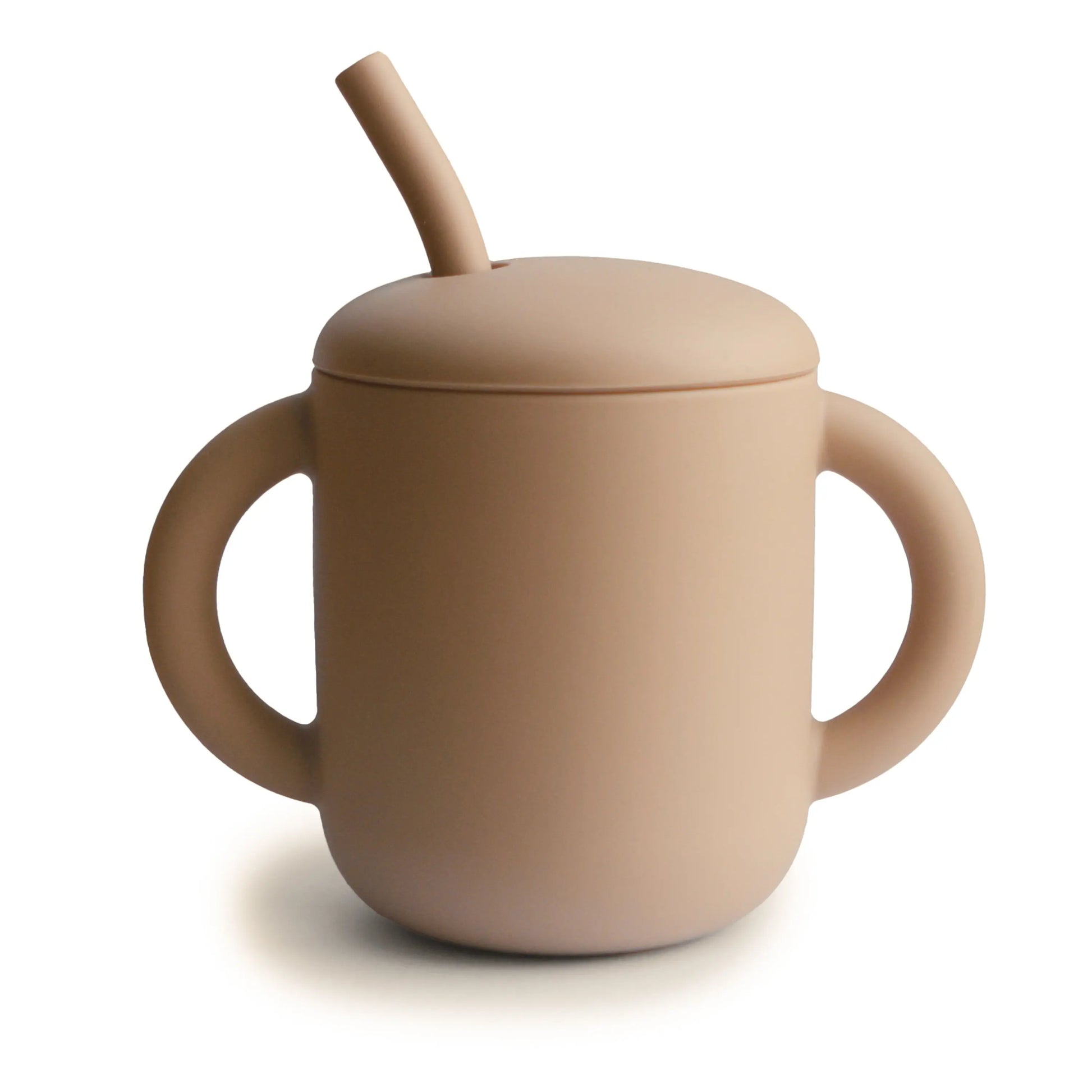 Silicone Training Cup with Straw for Toddlers and Babies Mushie