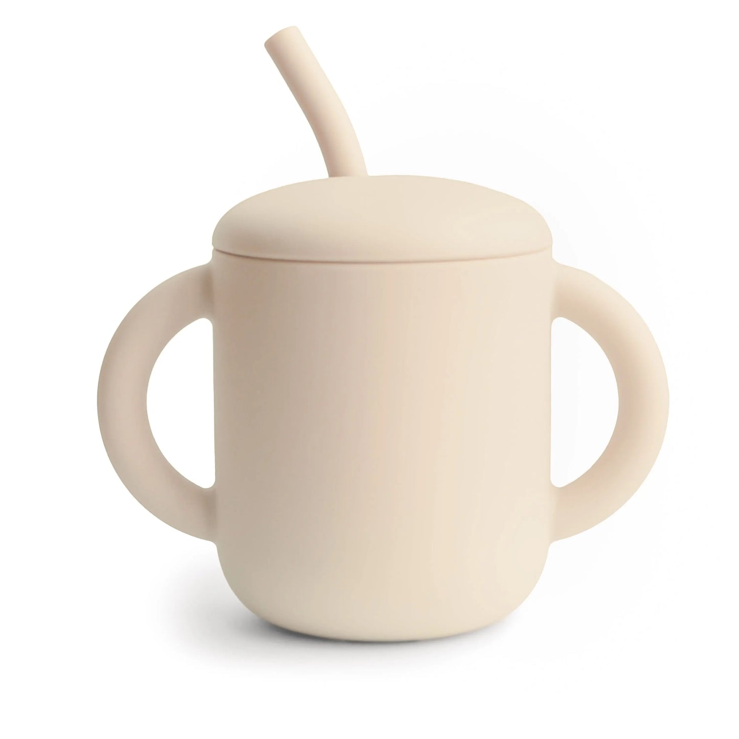 Silicone Training Cup with Straw for Toddlers and Babies Mushie