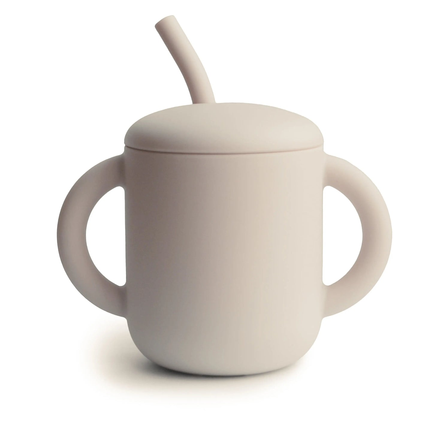 Silicone Training Cup with Straw for Toddlers and Babies Mushie