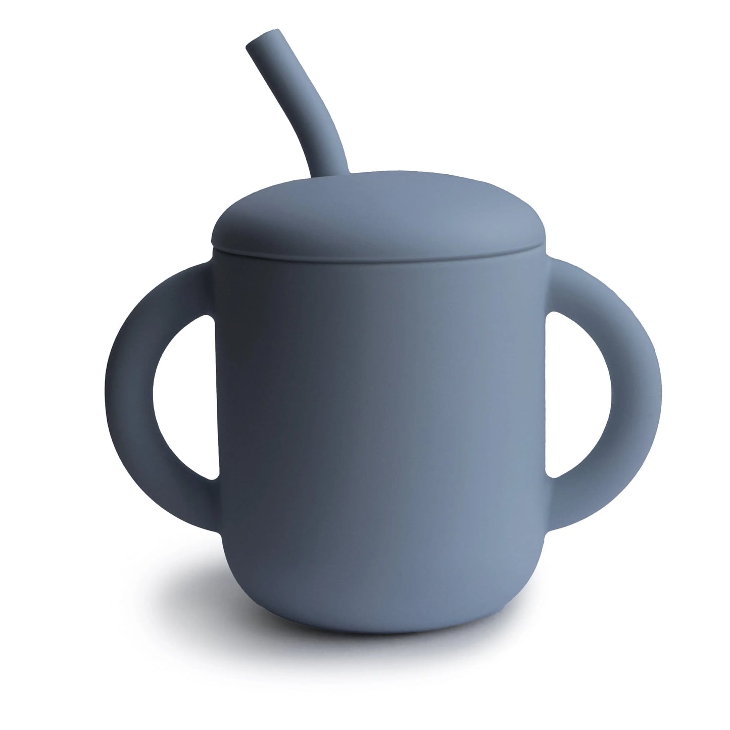 Silicone Training Cup with Straw for Toddlers and Babies Mushie