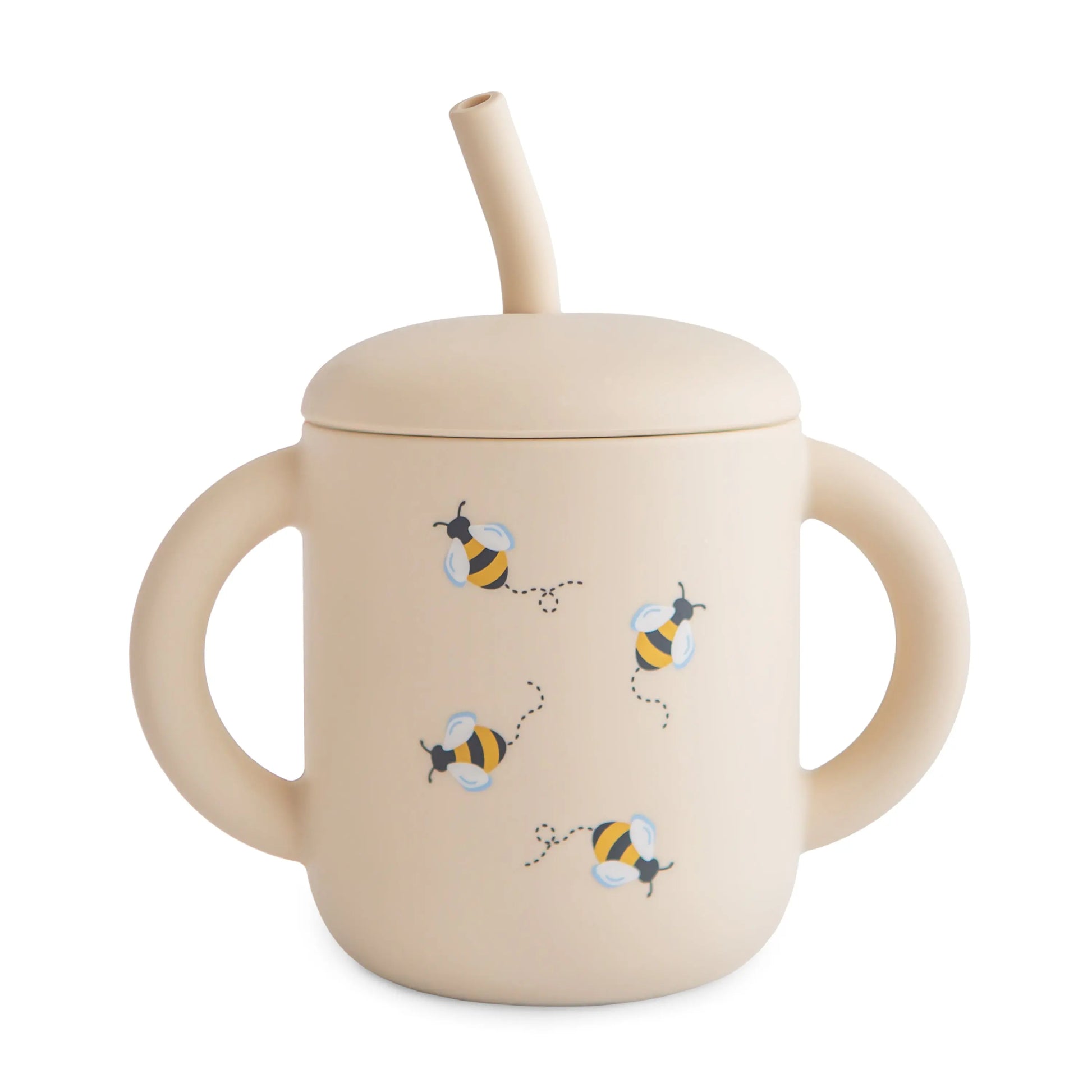 Silicone Training Cup with Straw for Toddlers and Babies Mushie