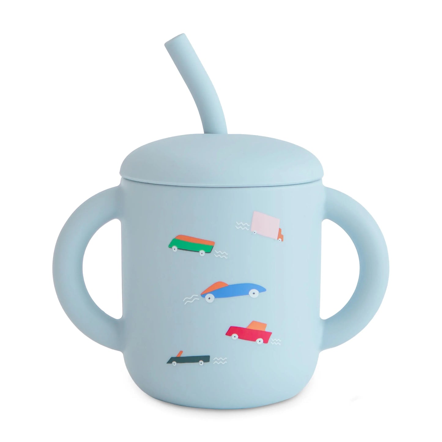Silicone Training Cup with Straw for Toddlers and Babies Mushie