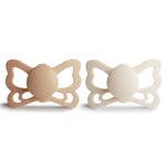 Mushie Frigg Butterfly Anatomical Silicone Pacifier 2 Pack 6 to 18 Months - Baby & Toddler > Baby Health > Pacifiers & Teethers SILICONE FRIGG PACIFIERS