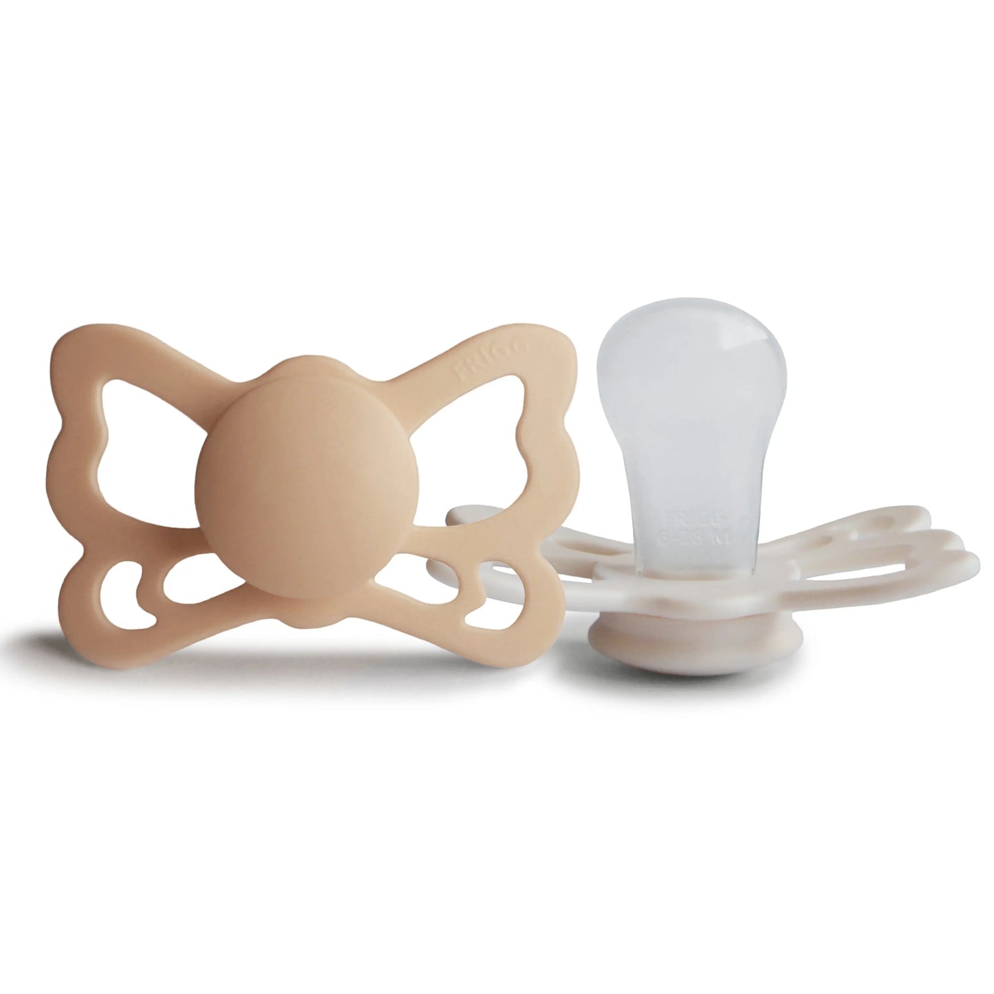 Frigg Butterfly Anatomical Silicone Pacifier 2 Pack 6 to 18 Months Mushie