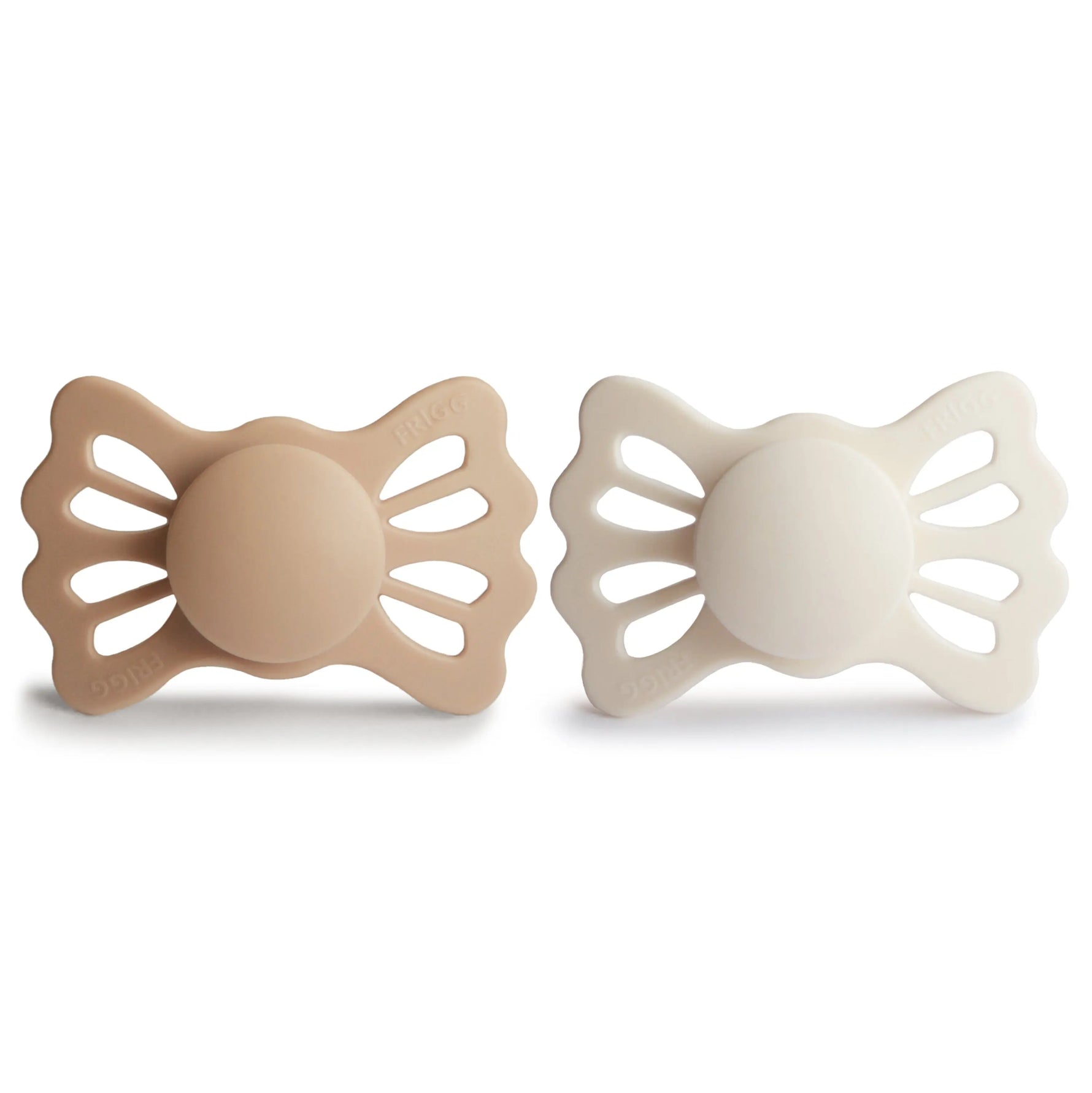 Mushie Frigg Lucky Symmetrical Silicone Pacifier 2 Pack for 6 to 18 Months - Baby & Toddler > Baby Health > Pacifiers & Teethers SILICONE FRIGG PACIFIERS