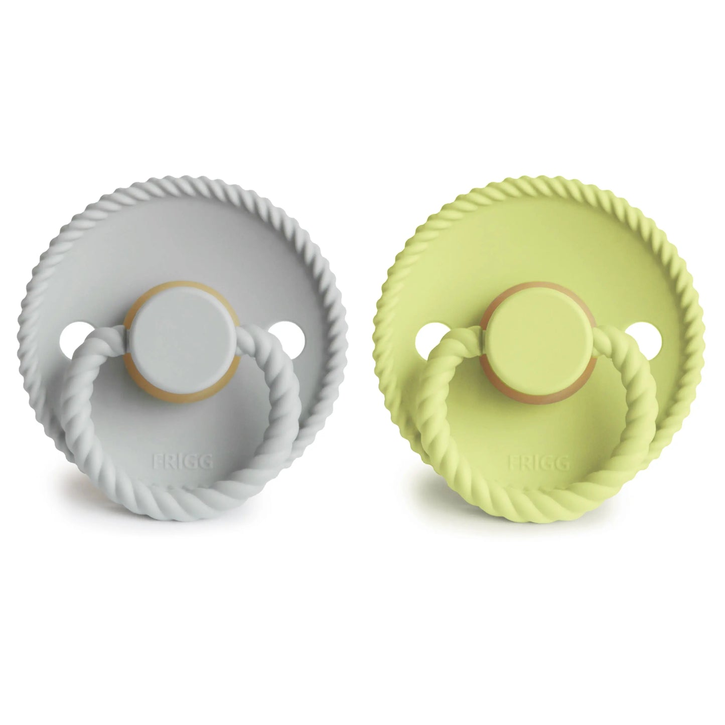Frigg Rope Natural Rubber Pacifier 2 Pack Mushie