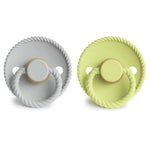 Mushie Frigg Rope Natural Rubber Pacifier 2 Pack - Baby & Toddler > Baby Health > Pacifiers & Teethers RUBBER FRIGG PACIFIERS